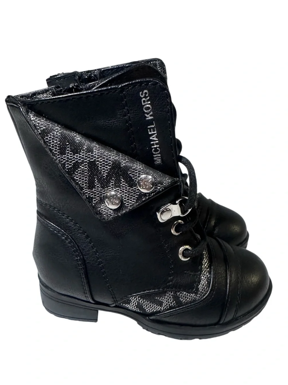 Michael Kors NEW black combat boots toddler girls 5
